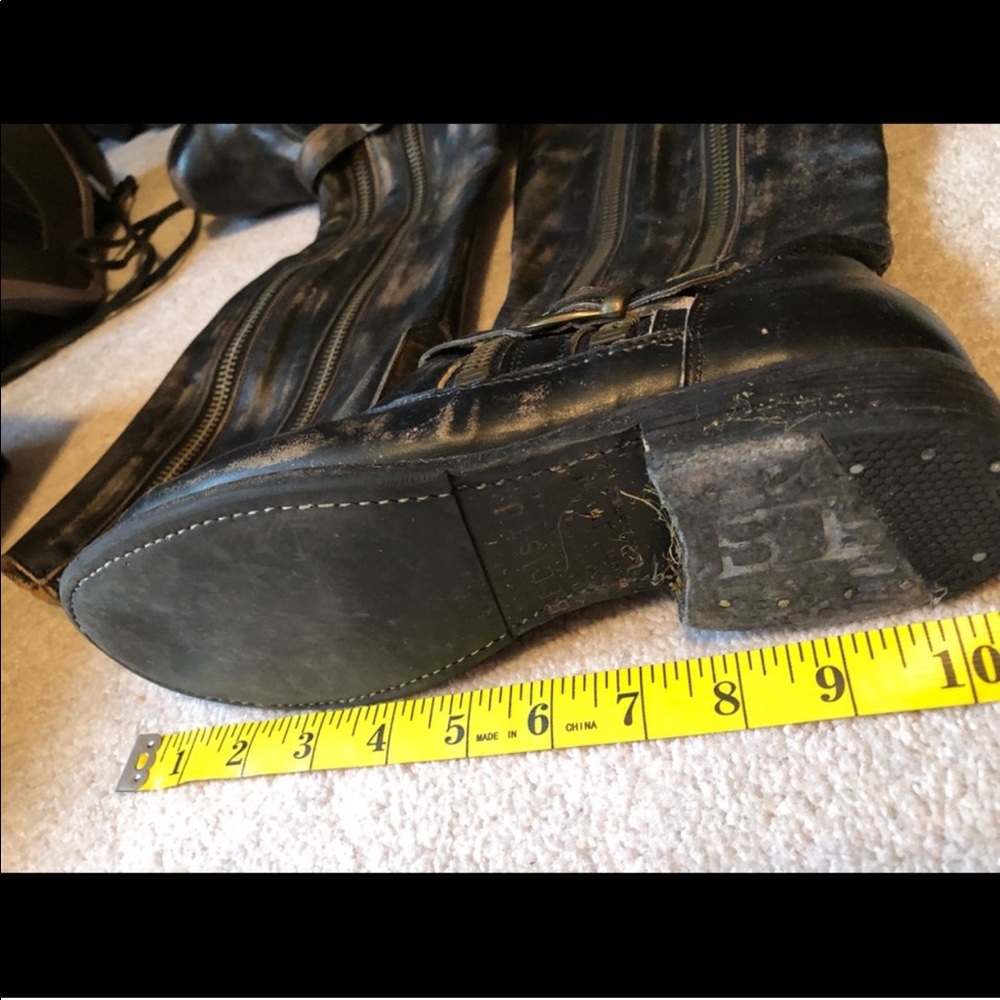 Badass Bed Stu Tango Boots Distressed Black 8.5 - Picture 4 of 9